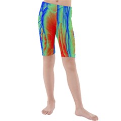 Pattern Design Decorative Art Kids  Mid Length Swim Shorts by Ravend