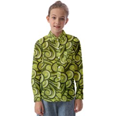 Flower Design Paradigm Start Kids  Long Sleeve Shirt by Ravend