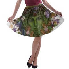 Im Fourth Dimension Colour 84 A-line Skater Skirt by imanmulyana