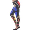 Background Abstract Colors Shapes Lightweight Velour Leggings View3