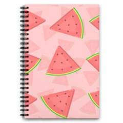 Background Watermelon Pattern Fruit 5 5  X 8 5  Notebook by Wegoenart