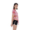 Background Watermelon Pattern Fruit Asymmetrical Short Sleeve Sports Tee View3