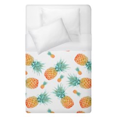 Pineapple Background Pattern Fruit Duvet Cover (single Size) by Wegoenart