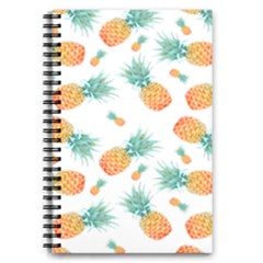 Pineapple Background Pattern Fruit 5 5  X 8 5  Notebook by Wegoenart