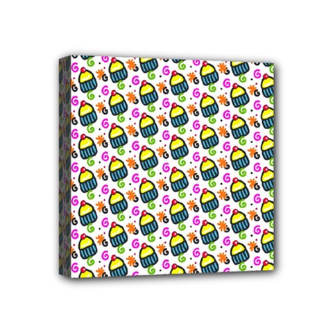 Sweet Dessert Food Cake Pattern Mini Canvas 4  X 4  (stretched) by Wegoenart