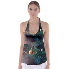 Planet Galaxy Fantasy Babydoll Tankini Top by danenraven