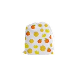 Fruits,orange Drawstring Pouch (xs) by nateshop