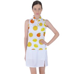 Fruits,orange Women s Sleeveless Polo Tee by nateshop