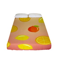 Fruits-gradient,orange Fitted Sheet (full/ Double Size) by nateshop