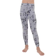 Pattern Wallpaper Math Formula Albert Einstein Kids  Lightweight Velour Leggings by danenraven