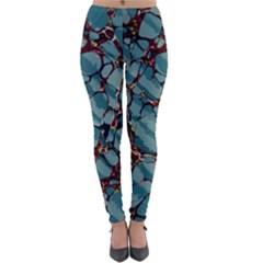 Marble Rock Pattern Texture Antique Lightweight Velour Leggings by Wegoenart