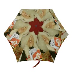 Christmas Puppets 2 Mini Folding Umbrellas by artworkshop