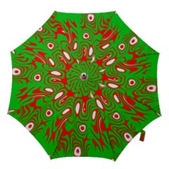 Red-green Hook Handle Umbrellas (large) by nateshop