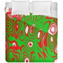 Red-green Duvet Cover Double Side (California King Size) View1