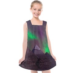 Fantasy Pyramid Mystic Space Kids  Cross Back Dress by Wegoenart