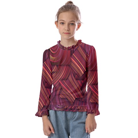 Shapes Shape Spiral Pattern Swirls Swril Kids  Frill Detail Tee by Wegoenart