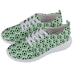 Pattern Ball Soccer Background Men s Lightweight Sports Shoes by Wegoenart