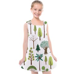 Chrismas Tree Greeen  Kids  Cross Back Dress by nateshop