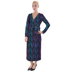 Background Velvet Maxi Wrap Dress by nateshop