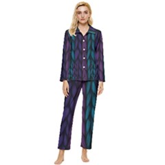 Background Womens  Long Sleeve Velvet Pocket Pajamas Set by nateshop