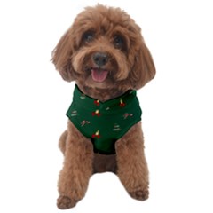 Christmas Background Green Pattern Dog Sweater by Ravend