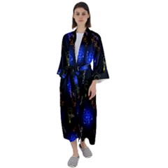 Formula Background Pattern Texture Design Maxi Satin Kimono by Ravend