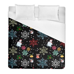 Christmas Thanksgiving Pattern Duvet Cover (full/ Double Size) by Ravend
