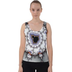 Mandelbrot Fractal Background Template Circle Velvet Tank Top by danenraven