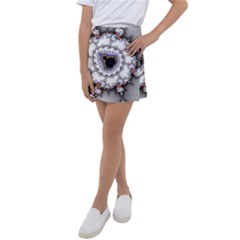 Mandelbrot Fractal Background Template Circle Kids  Tennis Skirt by danenraven