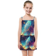 Abstract Galactic Wallpaper Kids  Summer Sun Dress by Ravend