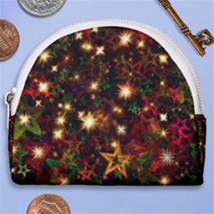 Christmas Xmas Stars Star Advent Background Horseshoe Style Canvas Pouch by Ravend