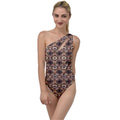 Abstract Sunflower To One Side Swimsuit by ConteMonfrey