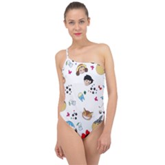 My Neighbor Totoro Cartoon Classic One Shoulder Swimsuit by danenraven