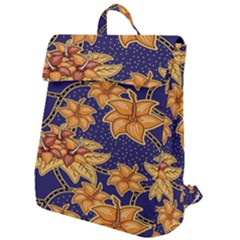 Seamless-pattern Floral Batik-vector Flap Top Backpack by nateshop