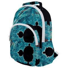 Mandelbrot Apple Fractal Abstract Rounded Multi Pocket Backpack by Wegoenart