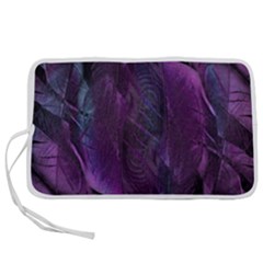 Feather Pattern Texture Form Pen Storage Case (s) by Wegoenart