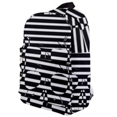 Striped-skull Demonic Skulls-stripe Classic Backpack by Casemiro