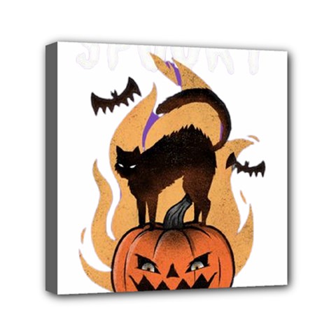 Halloween Mini Canvas 6  X 6  (stretched) by Sparkle