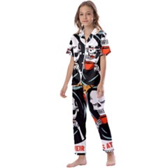 Halloween Kids  Satin Short Sleeve Pajamas Set by Sparkle