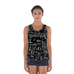 Science Einstein Formula Mathematics Physics Sport Tank Top  by danenraven