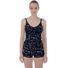 Science Einstein Formula Mathematics Physics Tie Front Two Piece Tankini by danenraven