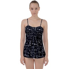 Science Einstein Formula Mathematics Physics Babydoll Tankini Set by danenraven