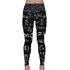 Science Einstein Formula Mathematics Physics Lightweight Velour Classic Yoga Leggings by danenraven