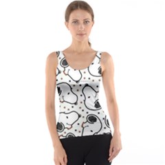 Dog Pattern Tank Top by Jancukart