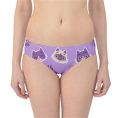 Cute-colorful-cat-kitten-with-paw-yarn-ball-seamless-pattern Hipster Bikini Bottoms by Jancukart