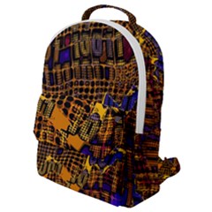 Binary Code Transformation Flap Pocket Backpack (small) by Wegoenart