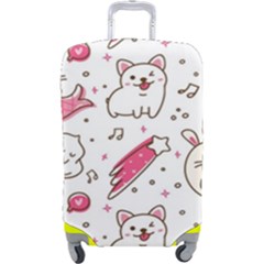 Cute-animals-seamless-pattern-kawaii-doodle-style Luggage Cover (large) by Jancukart