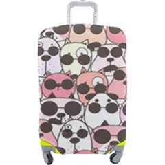 Cute-dog-seamless-pattern-background Luggage Cover (large) by Jancukart