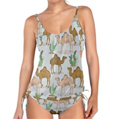 Camels-cactus-desert-pattern Tankini Set by Jancukart