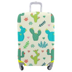 Cactus Succulent Floral Seamless Pattern Luggage Cover (medium) by Wegoenart